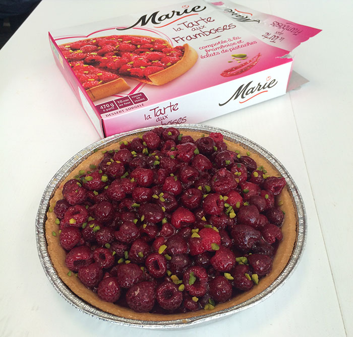 tarte aux framboises marie