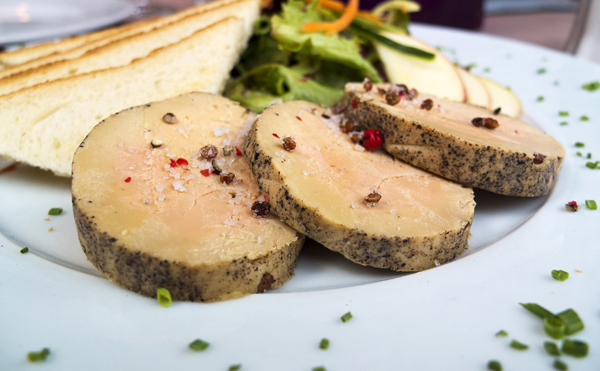 Foie gras croustillant et fondant