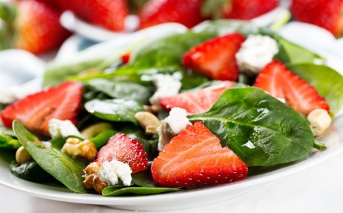 Salade fraise-feta